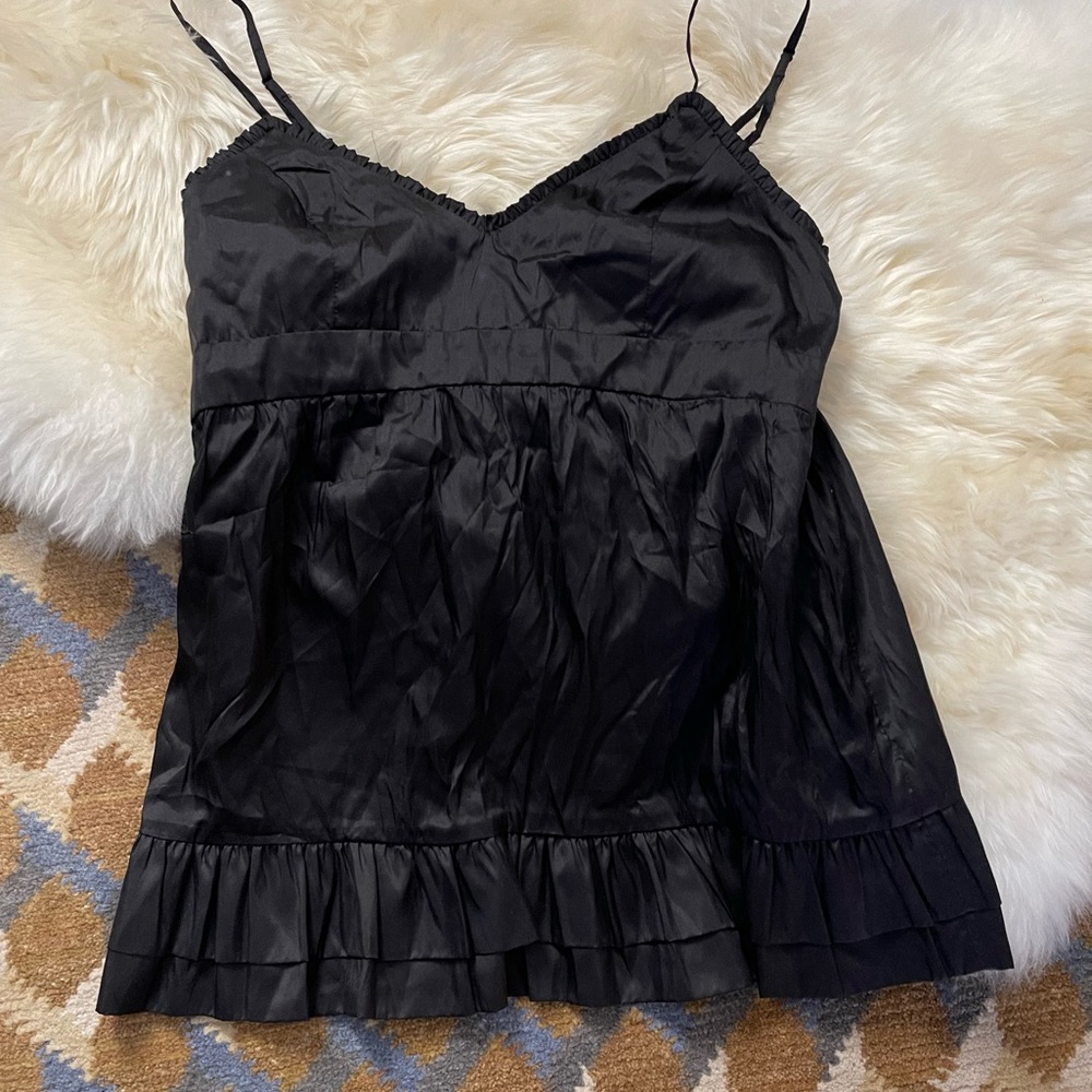 KENSIE Black spaghetti strap top. Size xl
